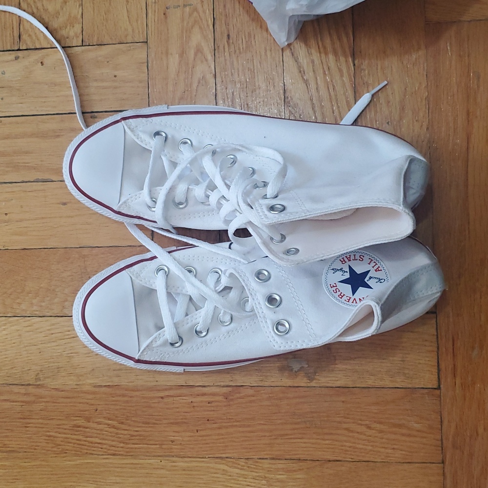 Converse All Star White Canvas Sneakers
